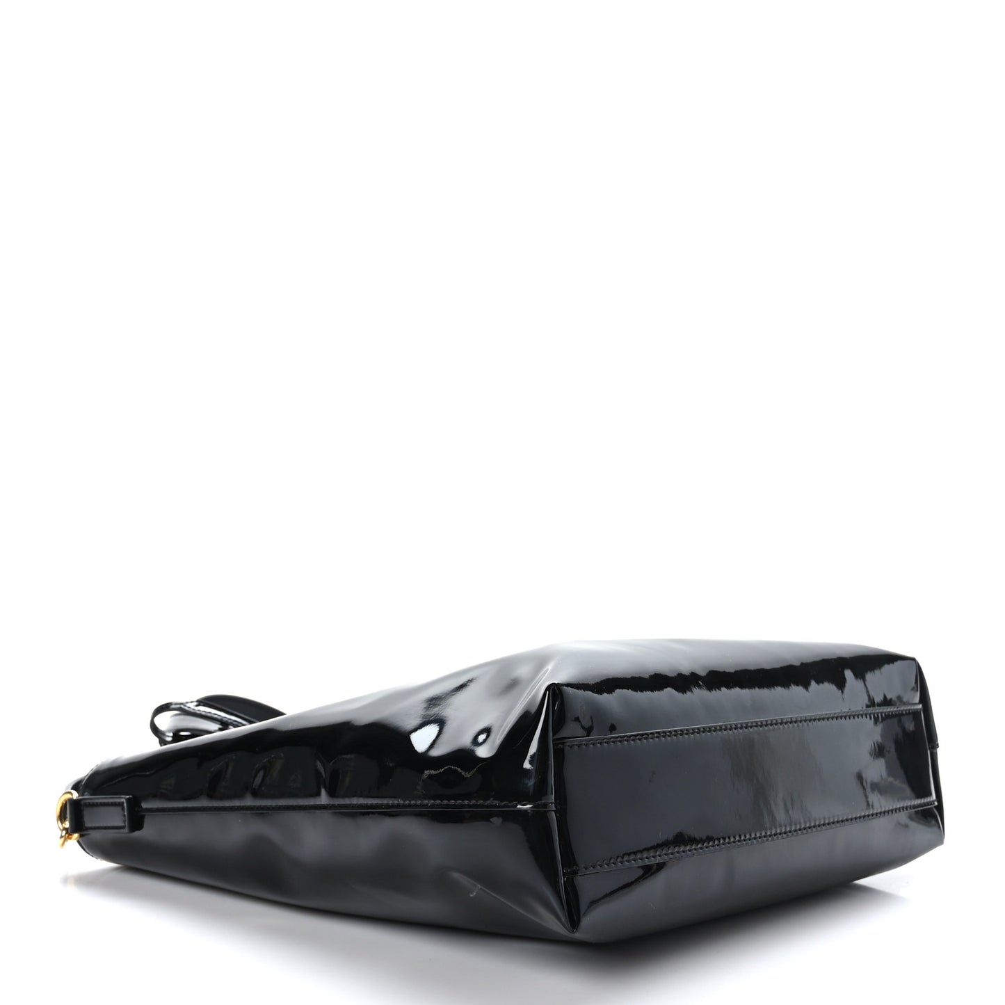 Patent Toy Shopping Tote Black