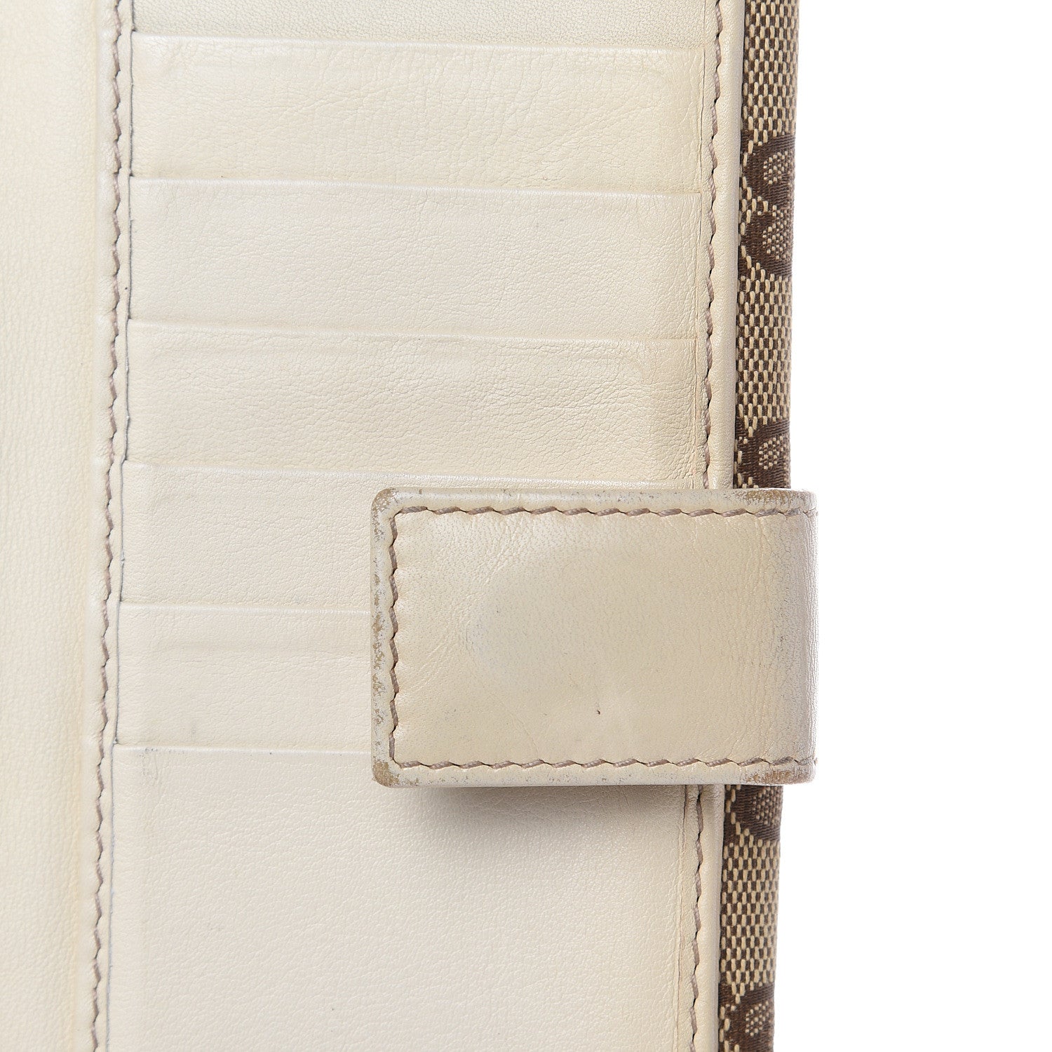 Gucci Monogram New Britt Continental Snap Wallet Off White 16 of 16