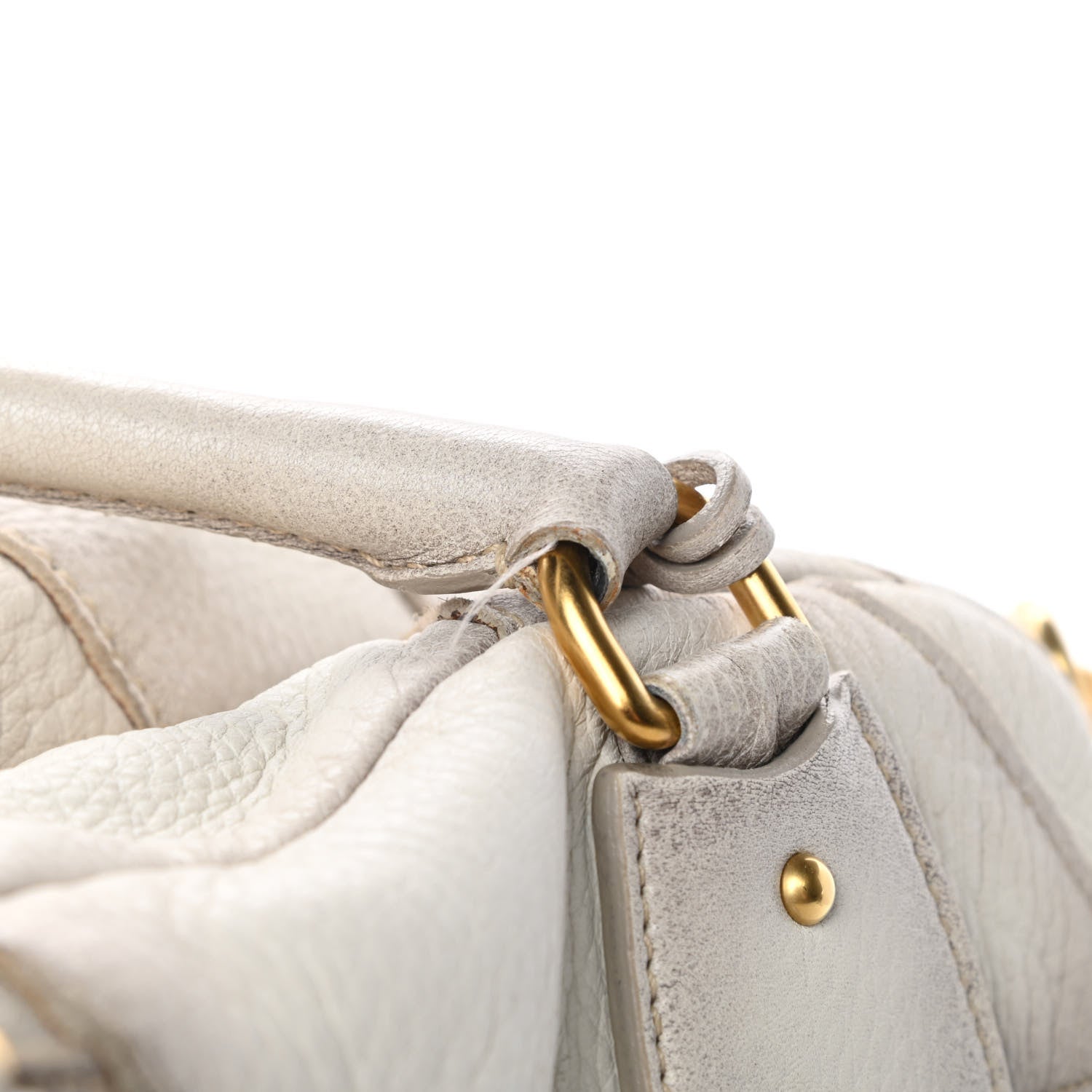 Prada Cervo Patchwork Fringe Bowler Bianco 18 of 21