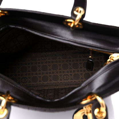 Christian Dior Lambskin Cannage Large Lady Dior Dark Brown 5 of 16