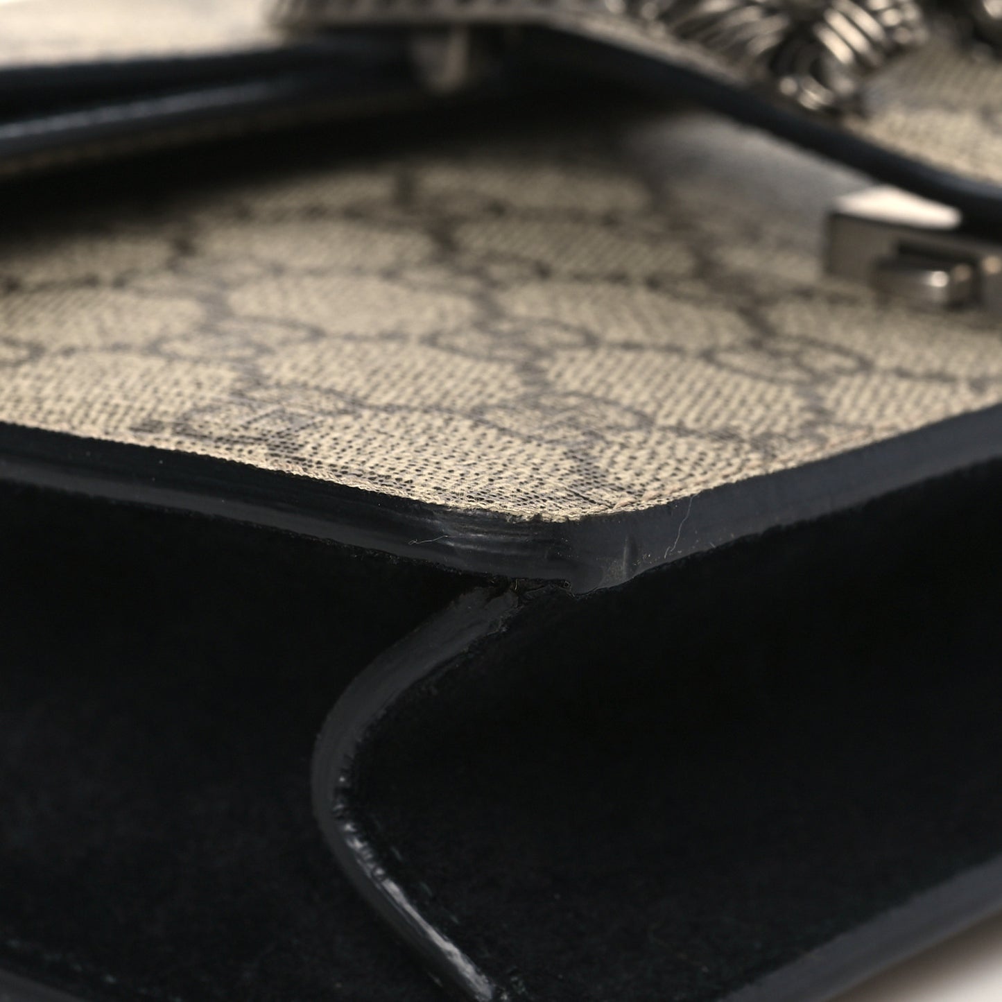 GG Supreme Monogram Mini Dionysus Shoulder Bag Black