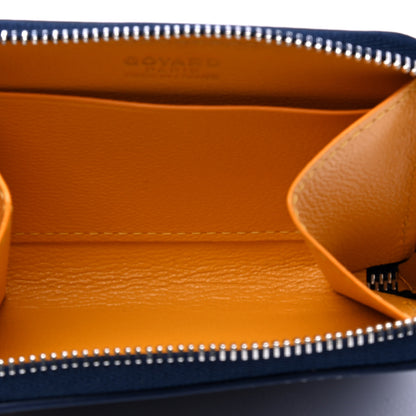 Goyard Goyardine Matignon PM Wallet Navy 3 of 6