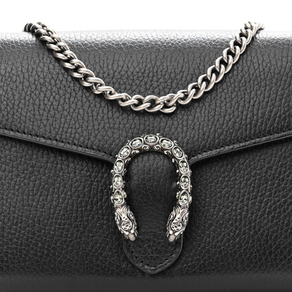 Gucci Calfskin Mini Dionysus Chain Wallet Black 7 of 15