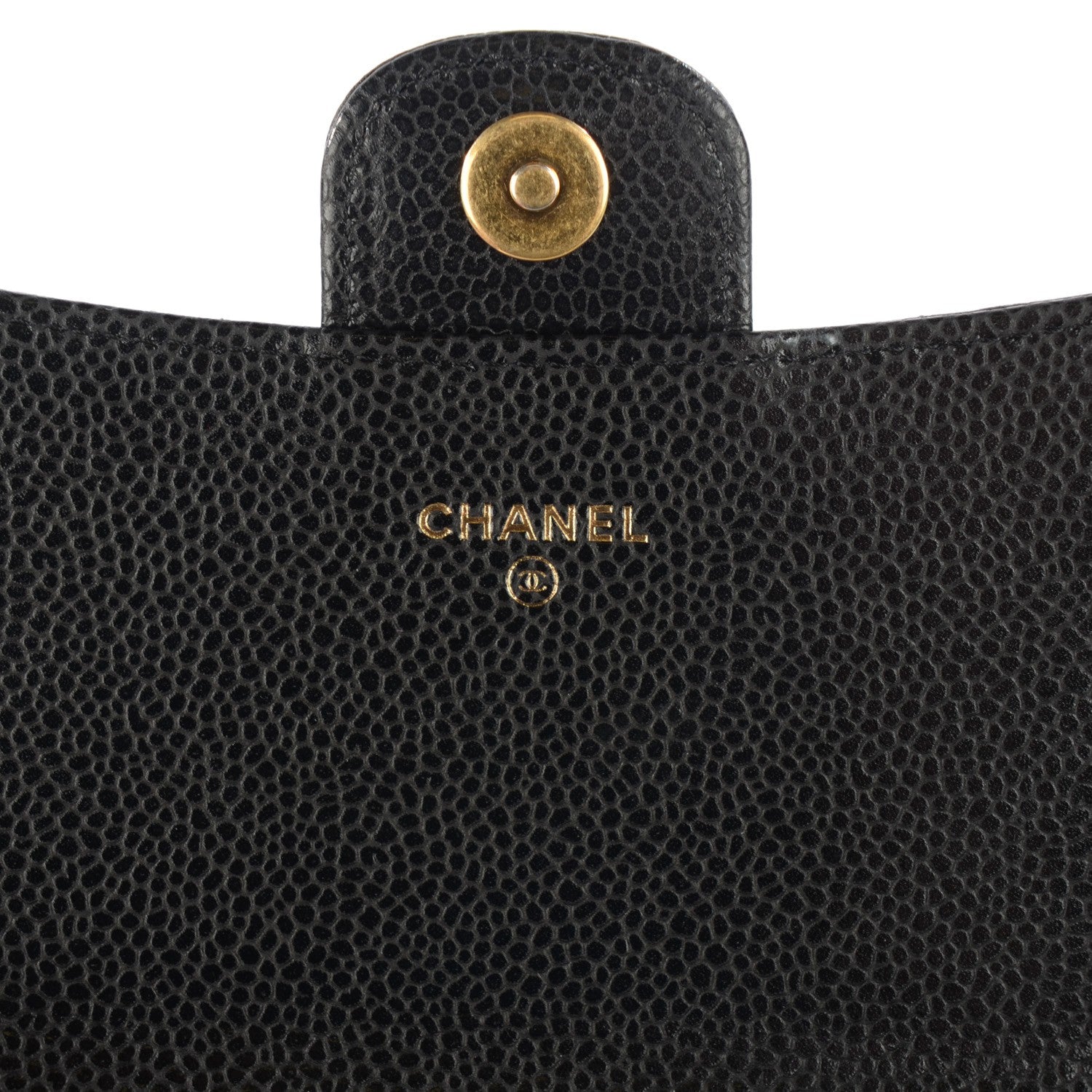 Chanel Caviar Quilted Wallet With Chain Black 7 of 9