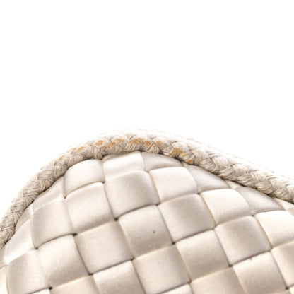 Bottega Veneta Satin Intreccio Impero Knot Clutch Ivory 5 of 7