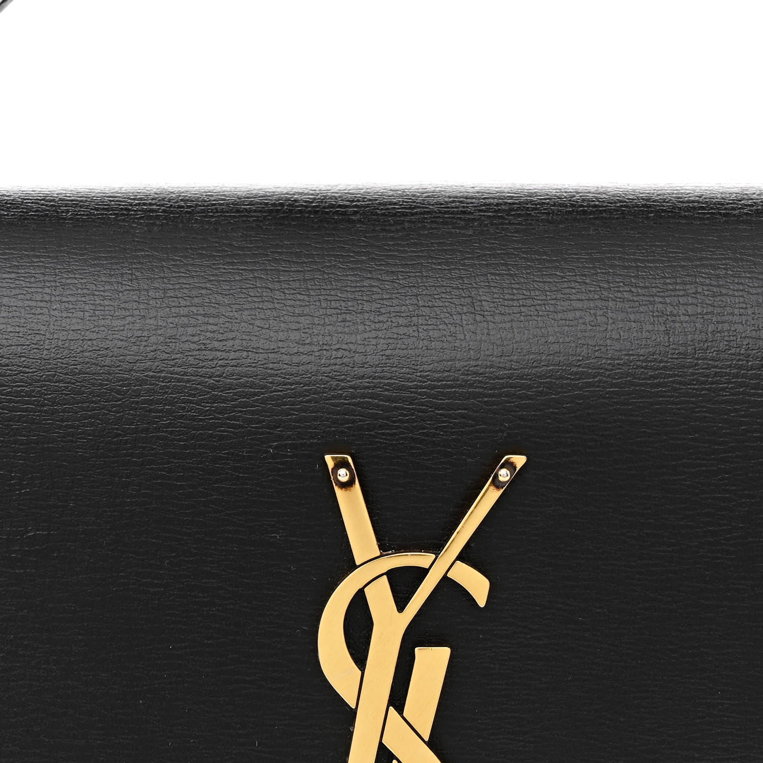 Saint Laurent Calfskin Monogram Sunset Chain Wallet Black 1658950