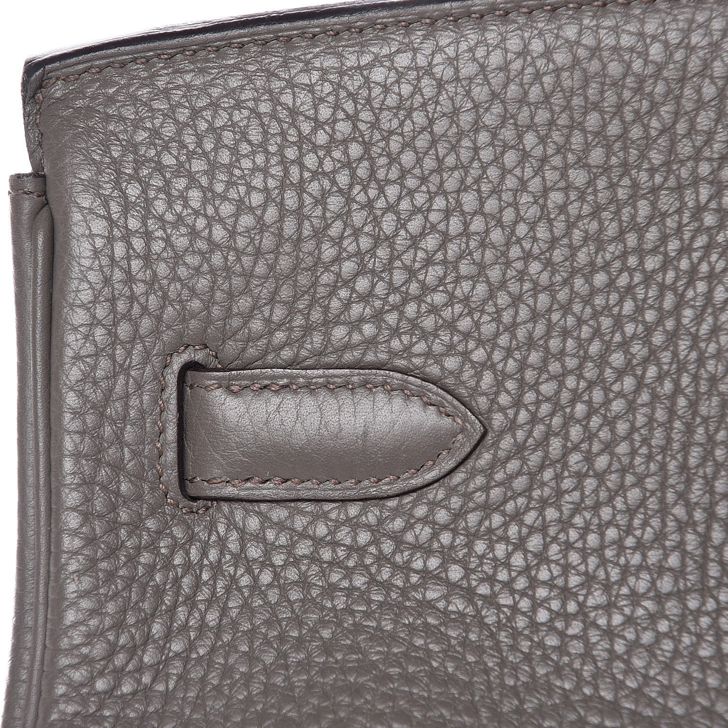 Hermes Taurillon Clemence Birkin 35 Etain 10 of 41