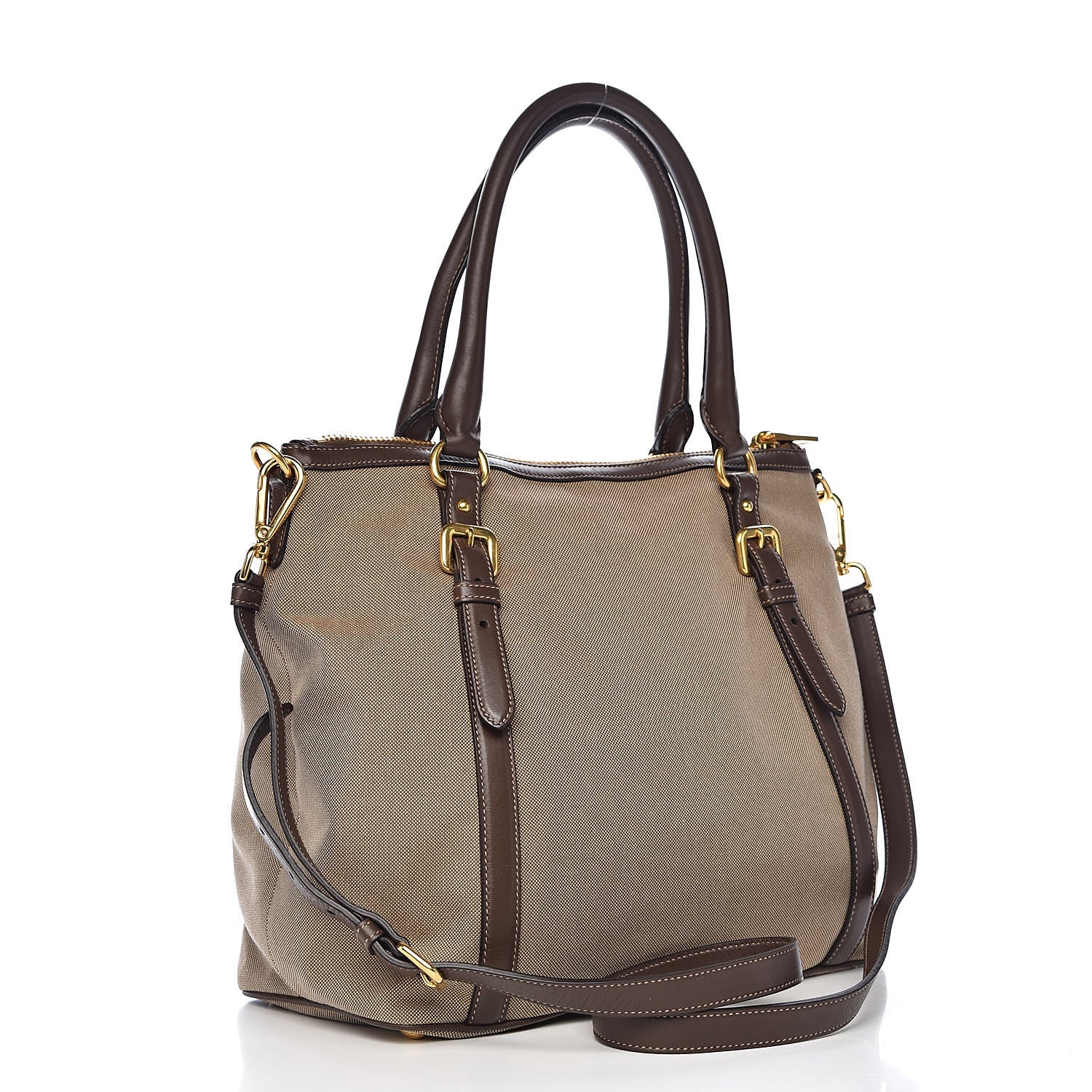 Prada Jacquard Logo Tote Corda Bruciato 3 of 10