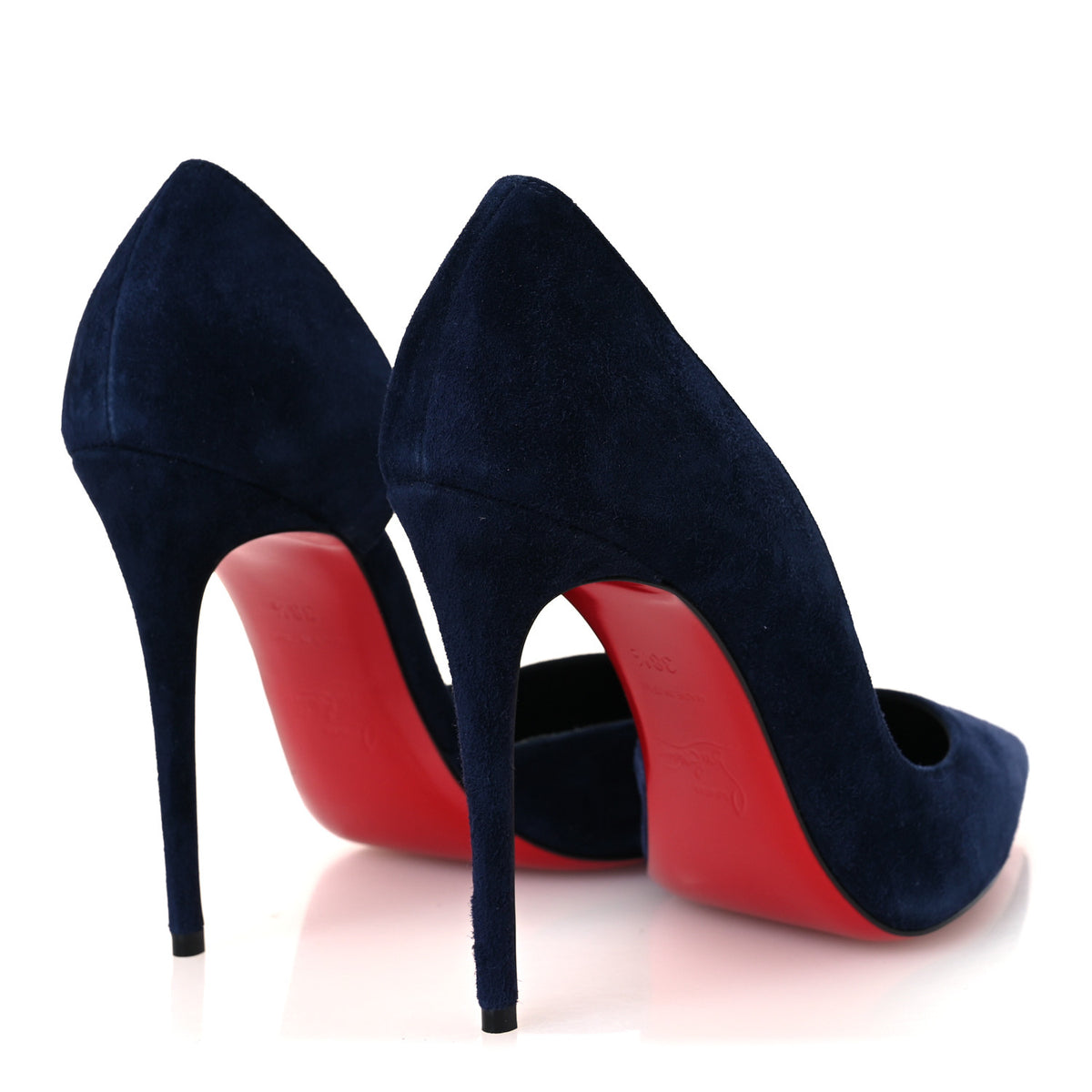 Christian Louboutin Suede Iriza 100 Pumps 38.5 Obscur 4 of 10