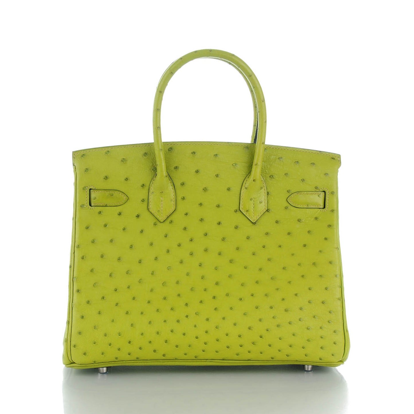 Ostrich Birkin 30 Vert Anis