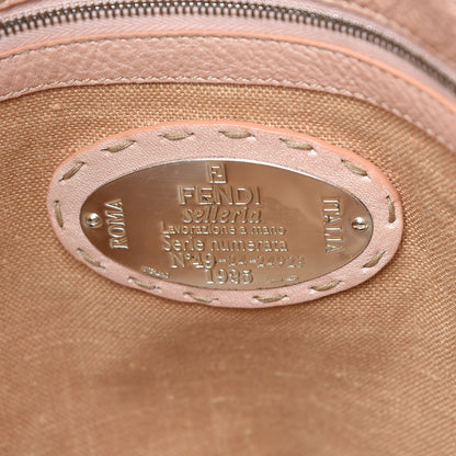 Fendi Cuoio Romano Selleria Large Linda Satchel Cipria 8 of 13