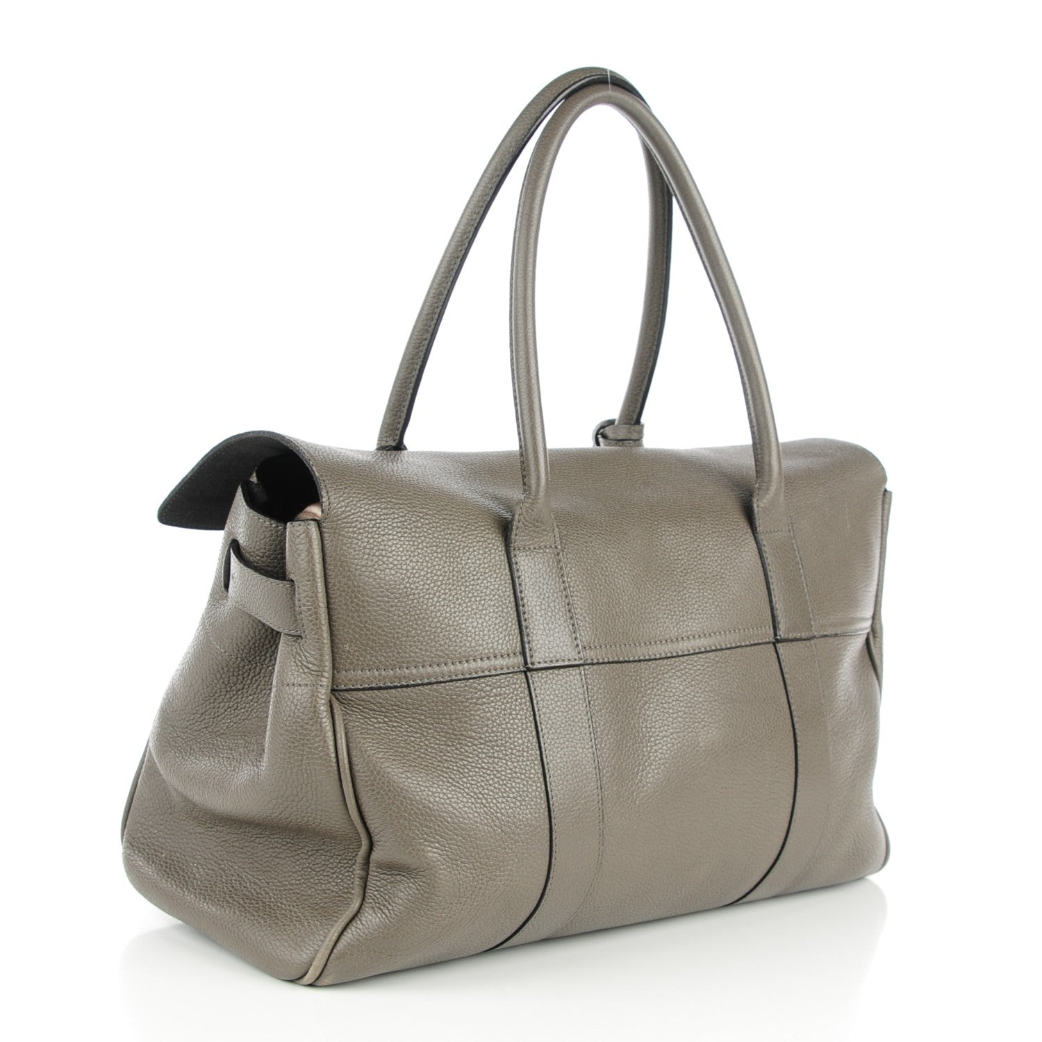 Mulberry Classic Grain Calfskin Bayswater Mole Grey 3 of 7