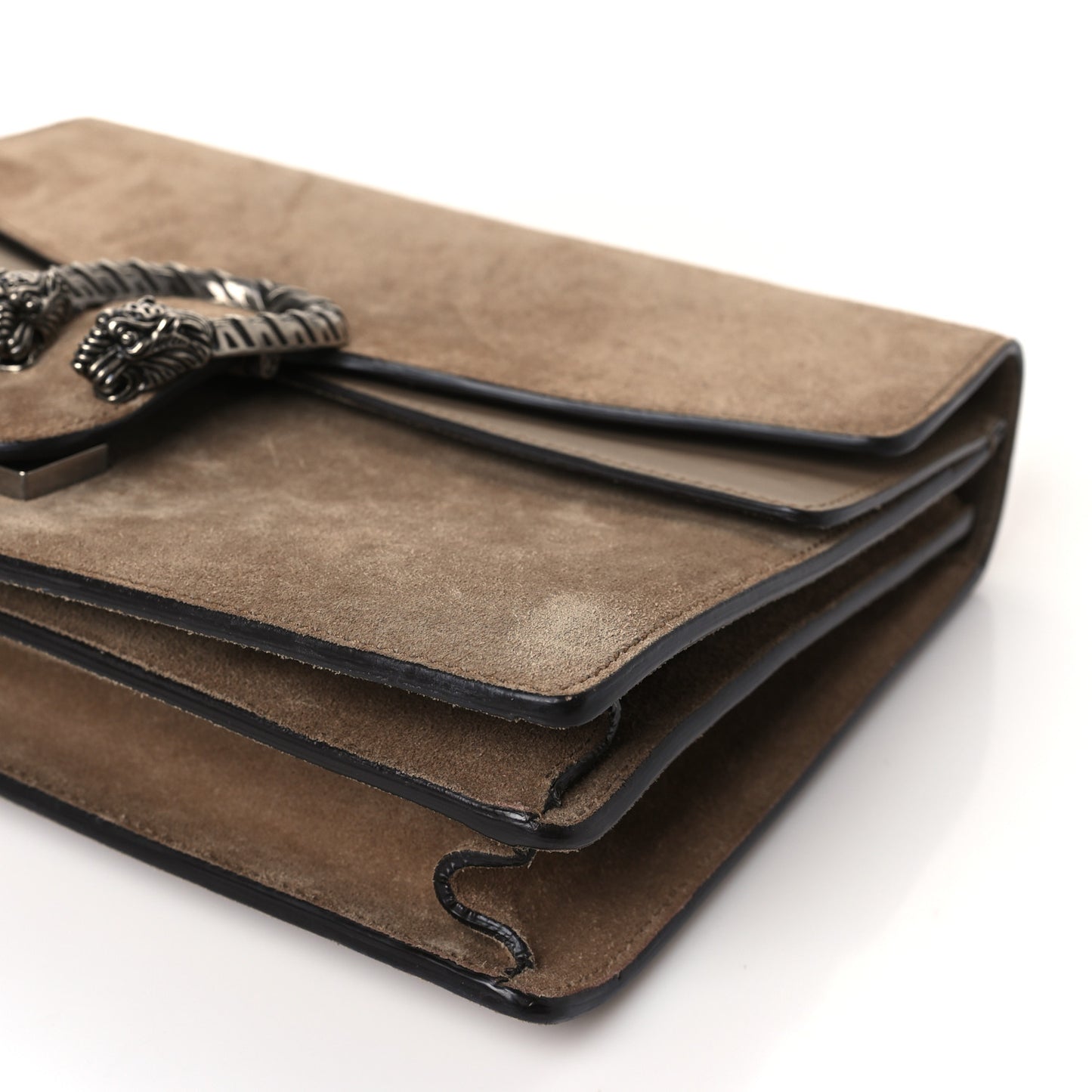 Suede Medium Dionysus Shoulder Bag Taupe