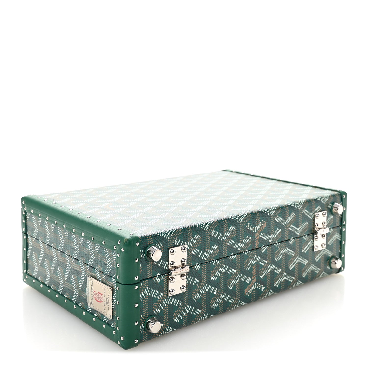 Goyard Goyardine Grand Hotel Trunk Bag Green 4 of 10