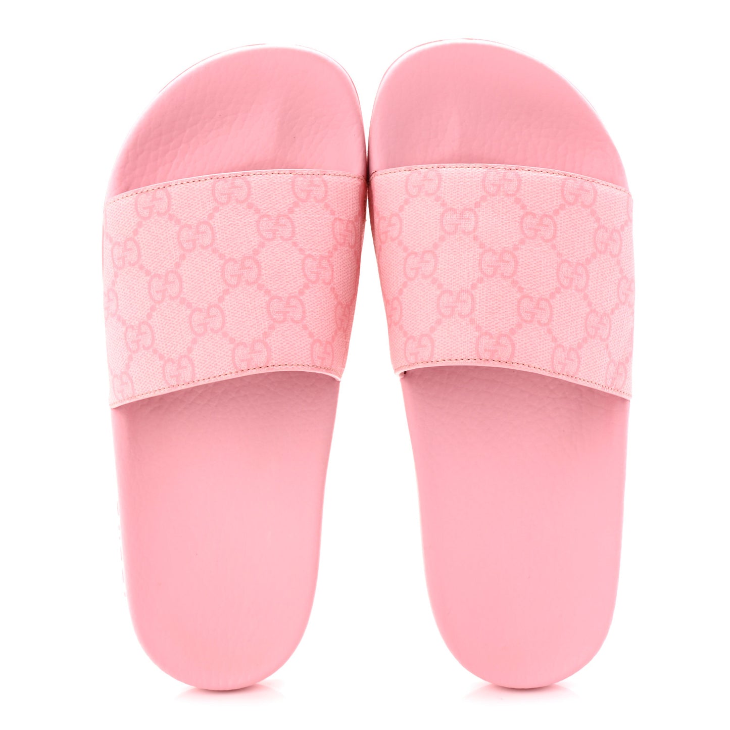 GG Supreme Monogram Slide Sandals 38 Cotton Candy Dark Cotton Candy