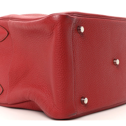 Hermes Taurillon Clemence Lindy 34 Rouge Garance 9 of 10