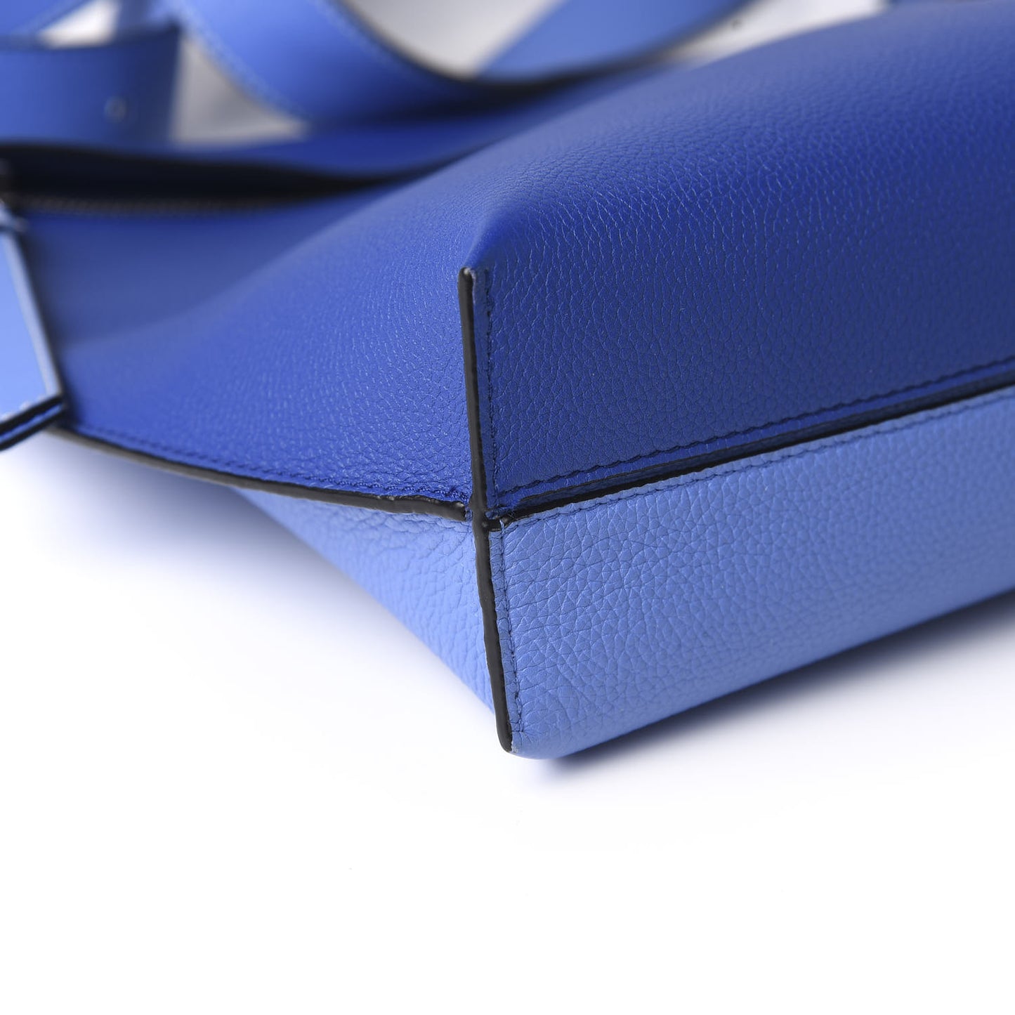 Calfskin T Pouch Bag Blue