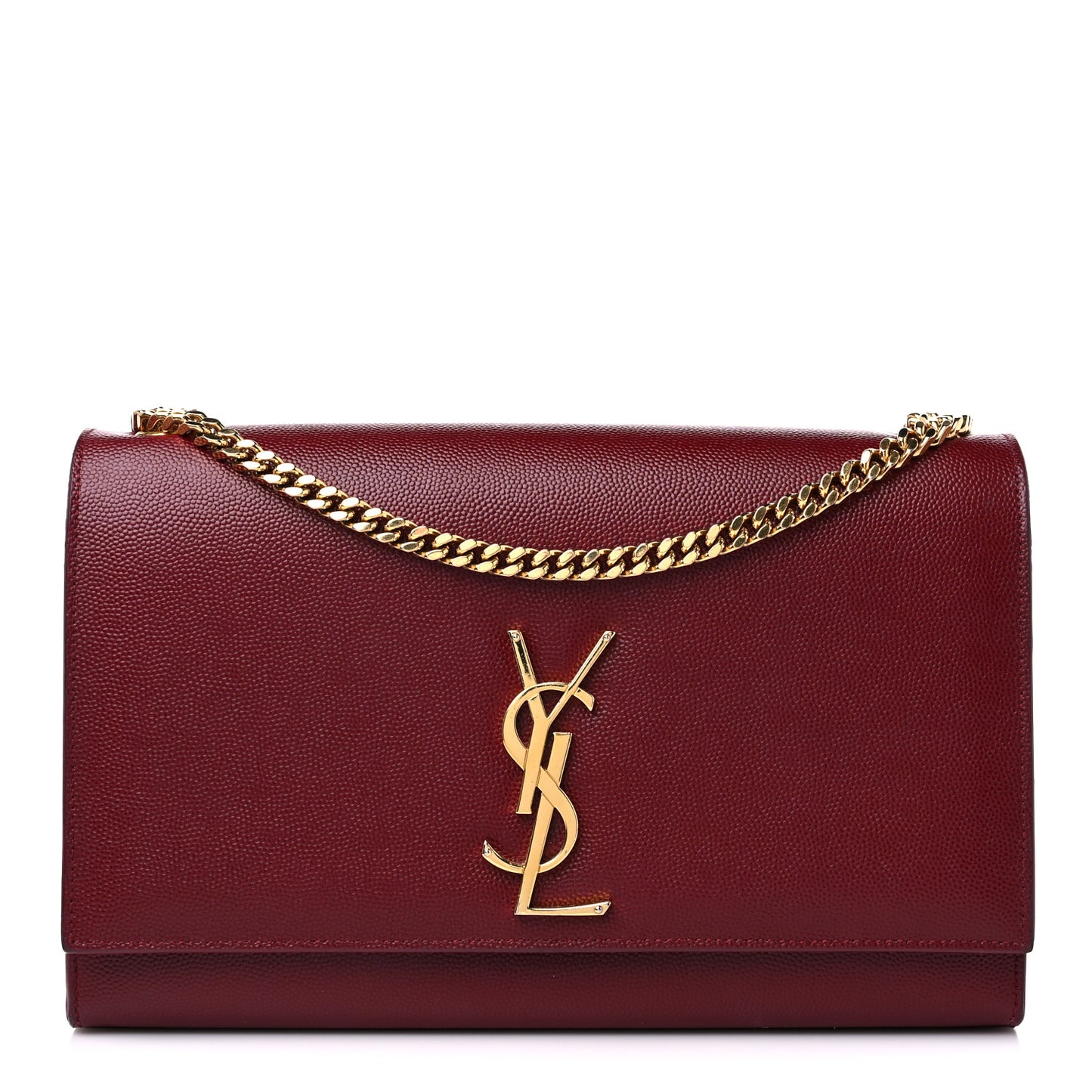 Grain De Poudre Medium Monogram Kate Satchel Dark Red