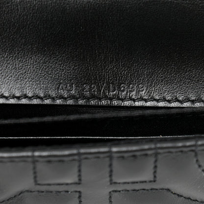 Salvatore Ferragamo Calfskin Quilted Gancini Mini Bag Black 7 of 12