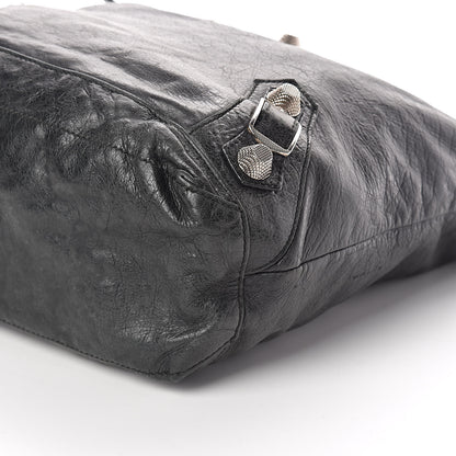 Balenciaga Chevre Giant 21 Silver Hardware Day Hobo Black 9 of 10