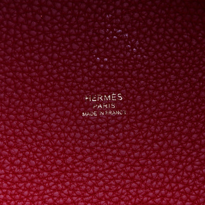 Hermes Taurillon Clemence Picotin Lock 18 PM Rouge Casaque 5 of 11