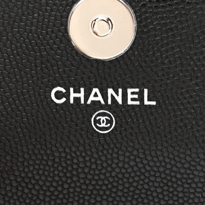 Chanel Caviar Quilted Incognito Belt Flap Card Holder Black 6 of 11