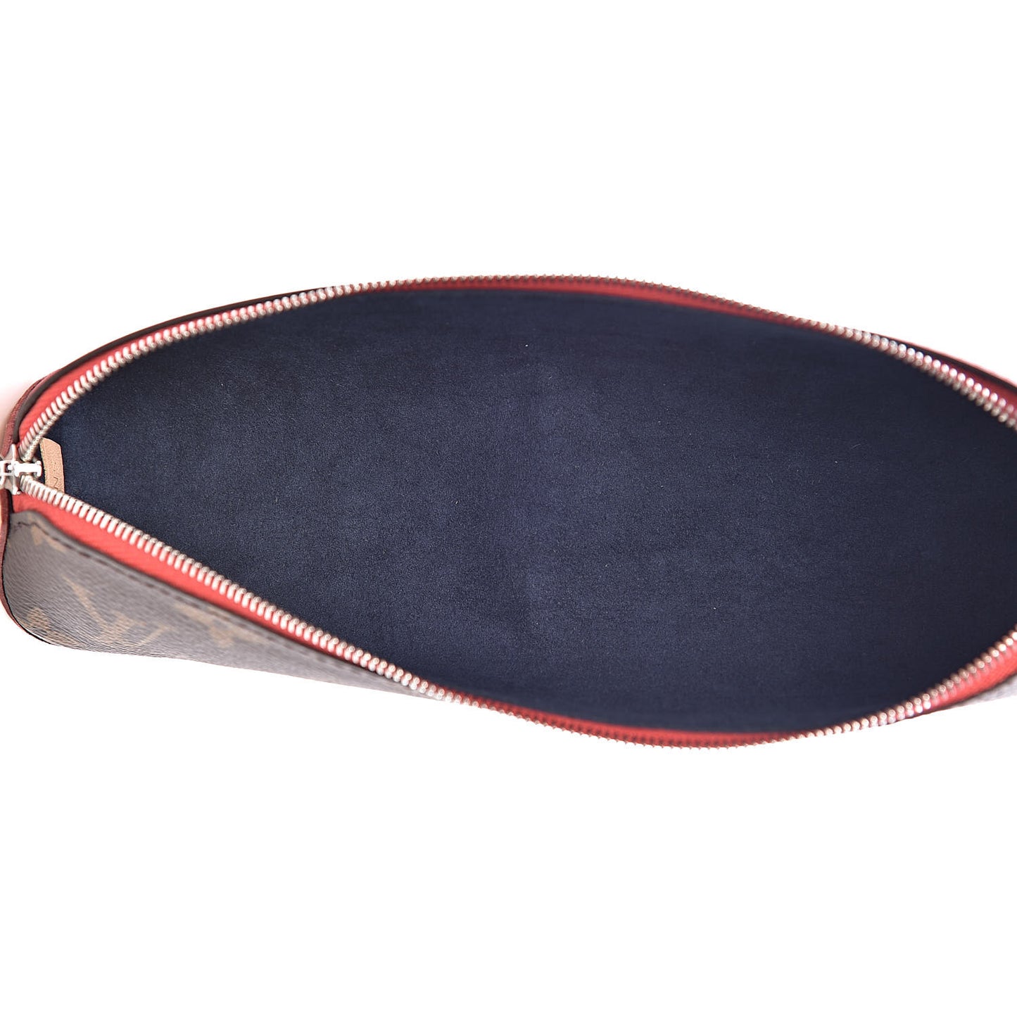 Monogram Elizabeth Pencil Pouch Red