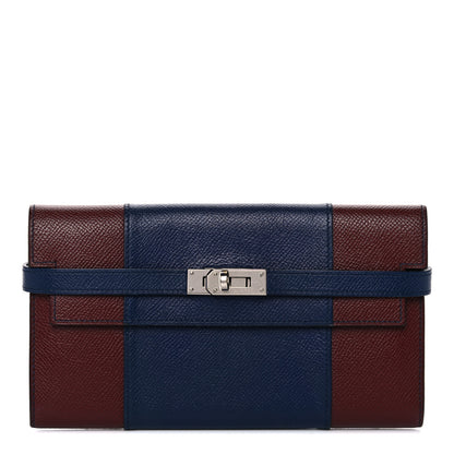 Hermes Epsom Flag Kelly Longue Wallet Bleu Saphir 1 of 18