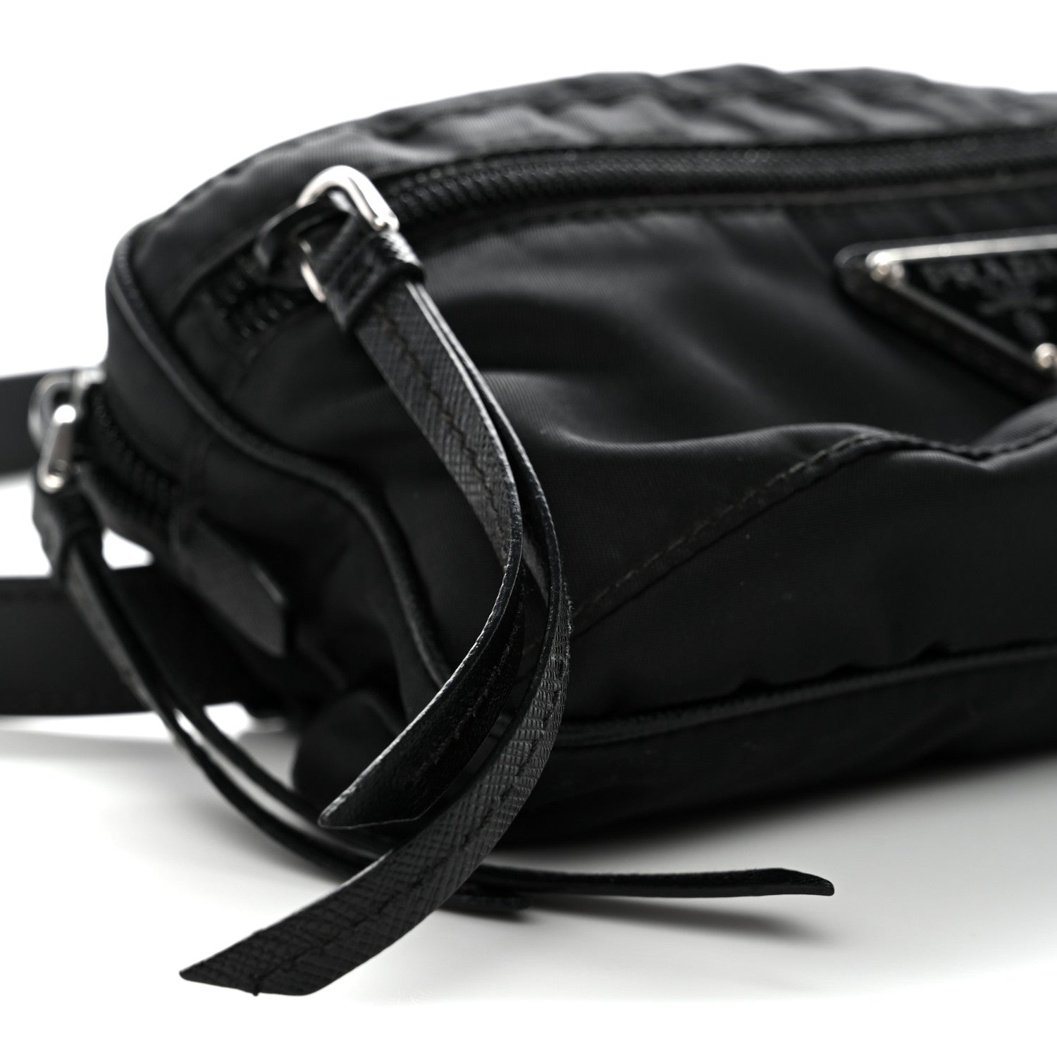 Prada Tessuto Nylon Saffiano Belt Bag Black 9 of 11