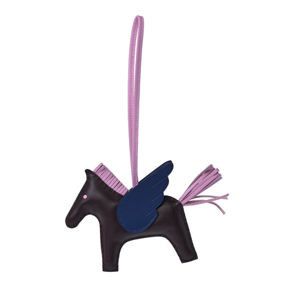 Hermes Milo Lambskin Grigri Rodeo Pegase Horse Bag Charm MM Rouge Sellier Mauve Sylvestre Bleu Saphir 1 of 5