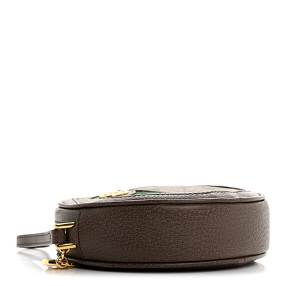 Gucci GG Supreme Monogram Web Ophidia Circle Wristlet Beige New Acero 4 of 8