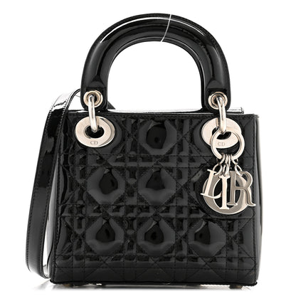 Christian Dior Patent Cannage Mini Lady Dior Black 1 of 11