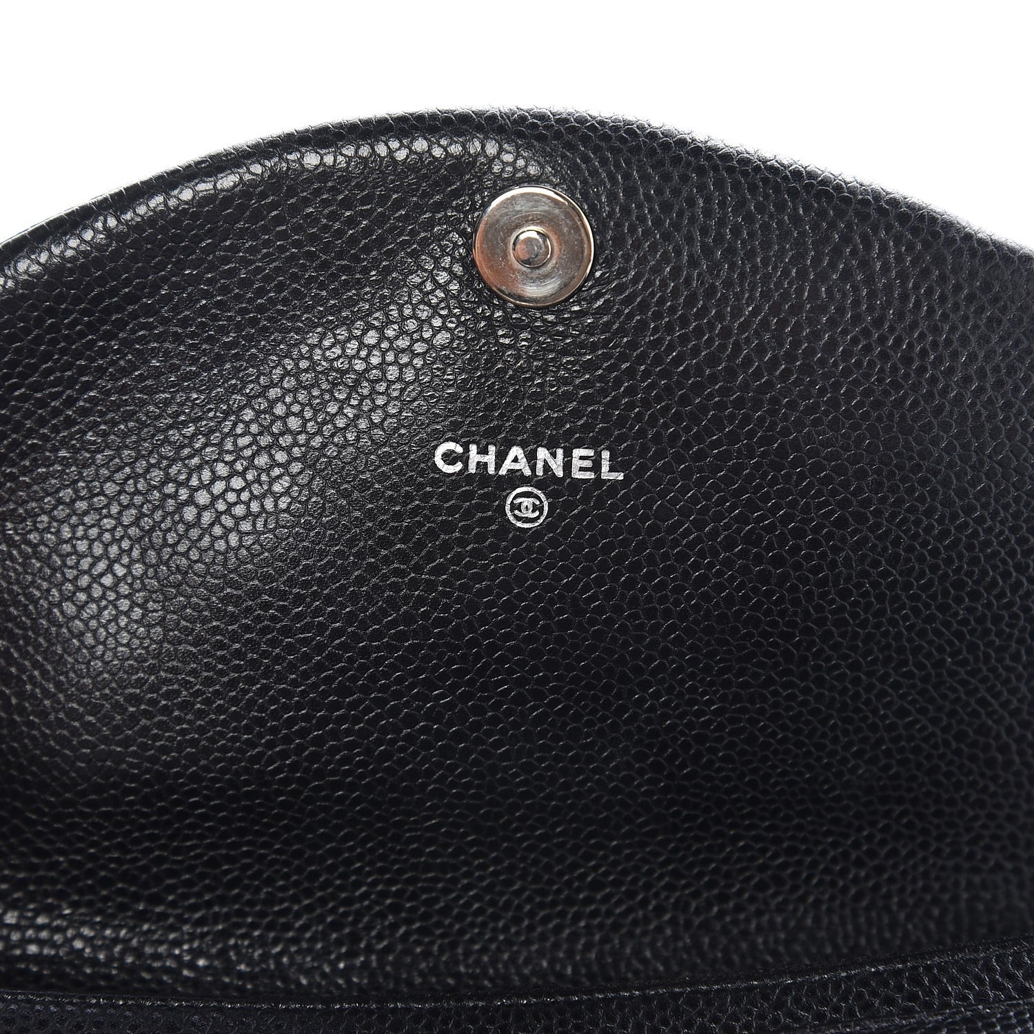 Chanel Caviar Half Moon Wallet On Chain WOC Black 6 of 9