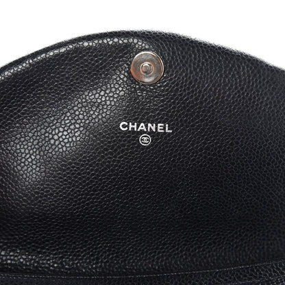 Chanel Caviar Half Moon Wallet On Chain WOC Black 6 of 9