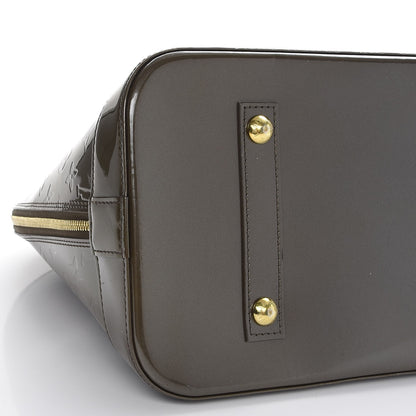 Louis Vuitton Vernis Alma GM Vert Bronze 14 of 22