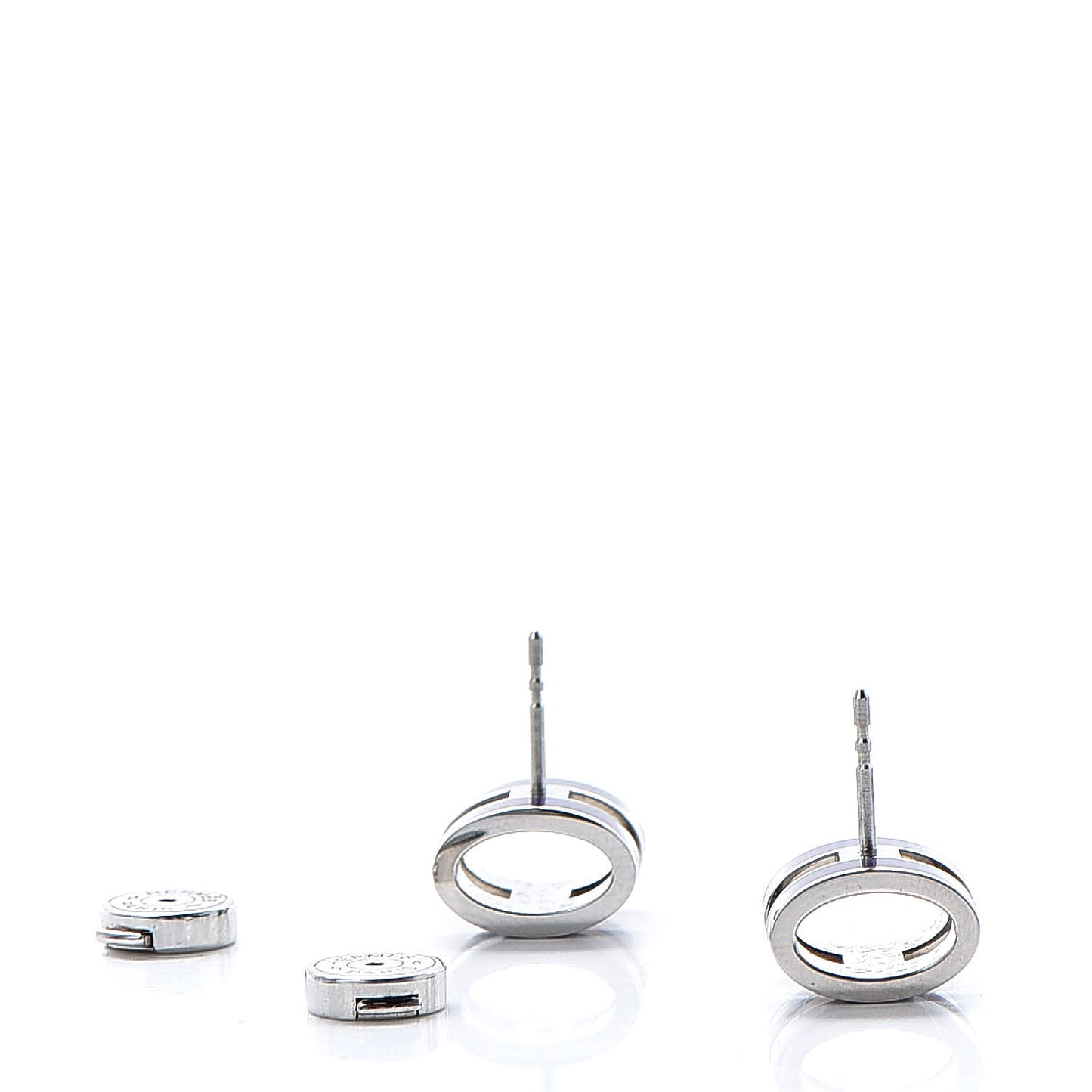 Palladium Lacquered Pop H Earrings Ultraviolet