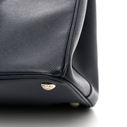 Prada Saffiano Medium Galleria Double Zip Tote Baltico 10 of 11