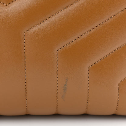 Saint Laurent Calfskin Y Quilted Monogram Medium Loulou Chain Satchel Dark Natural 13 of 13