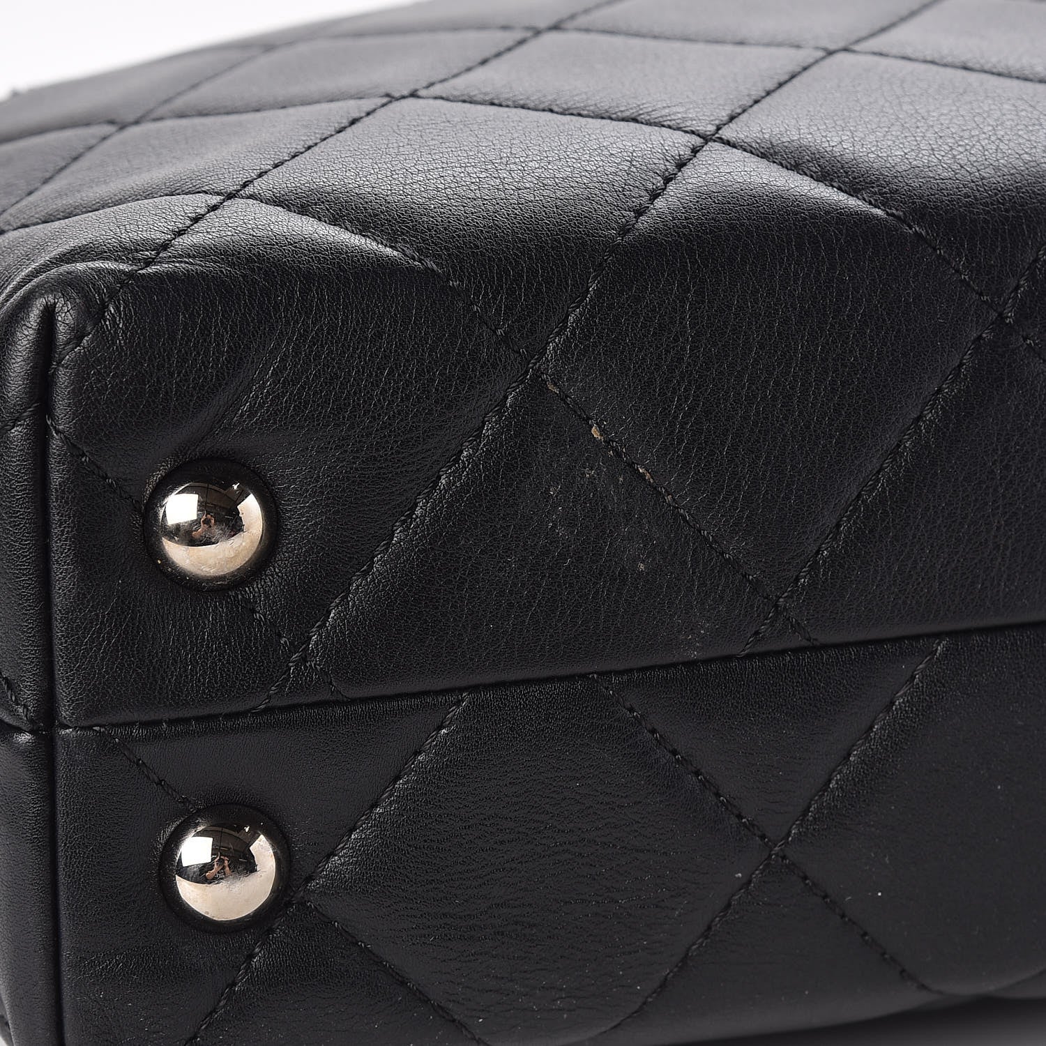 Chanel Calfskin Quilted In The Business North South Tote Black 11 of 15