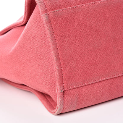 Chanel Canvas Large Deauville Tote Red 13 of 16