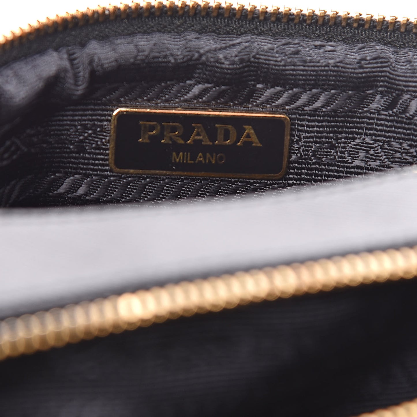 Saffiano Mini Double Zip Crossbody Black