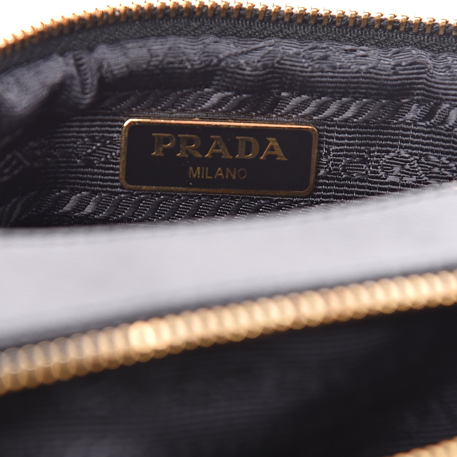 Prada Saffiano Mini Double Zip Crossbody Black 9 of 11