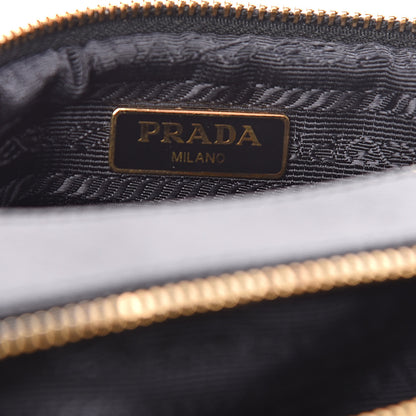 Prada Saffiano Mini Double Zip Crossbody Black 9 of 11