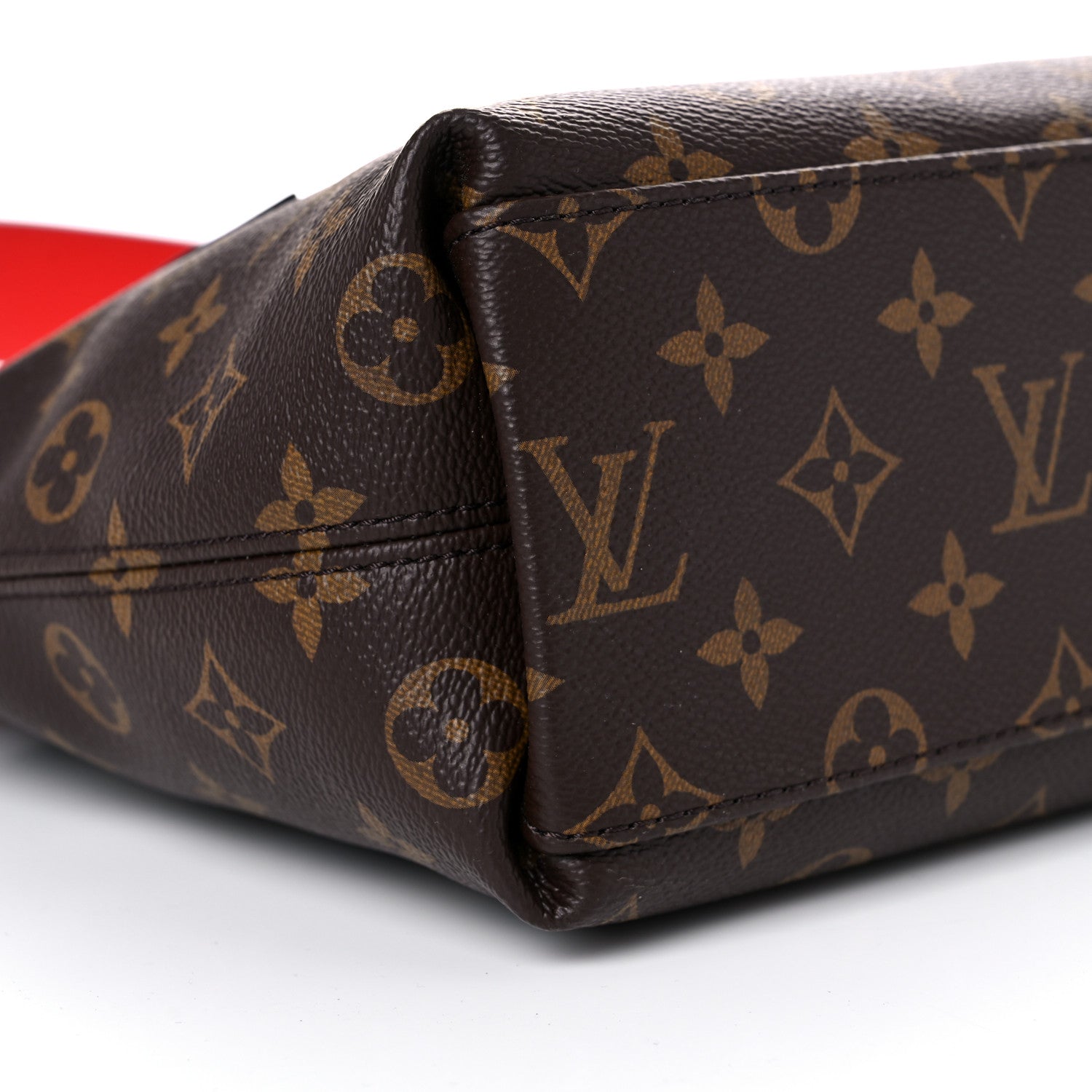 Louis Vuitton Monogram Tuileries Besace Caramel Rouge 10 of 16