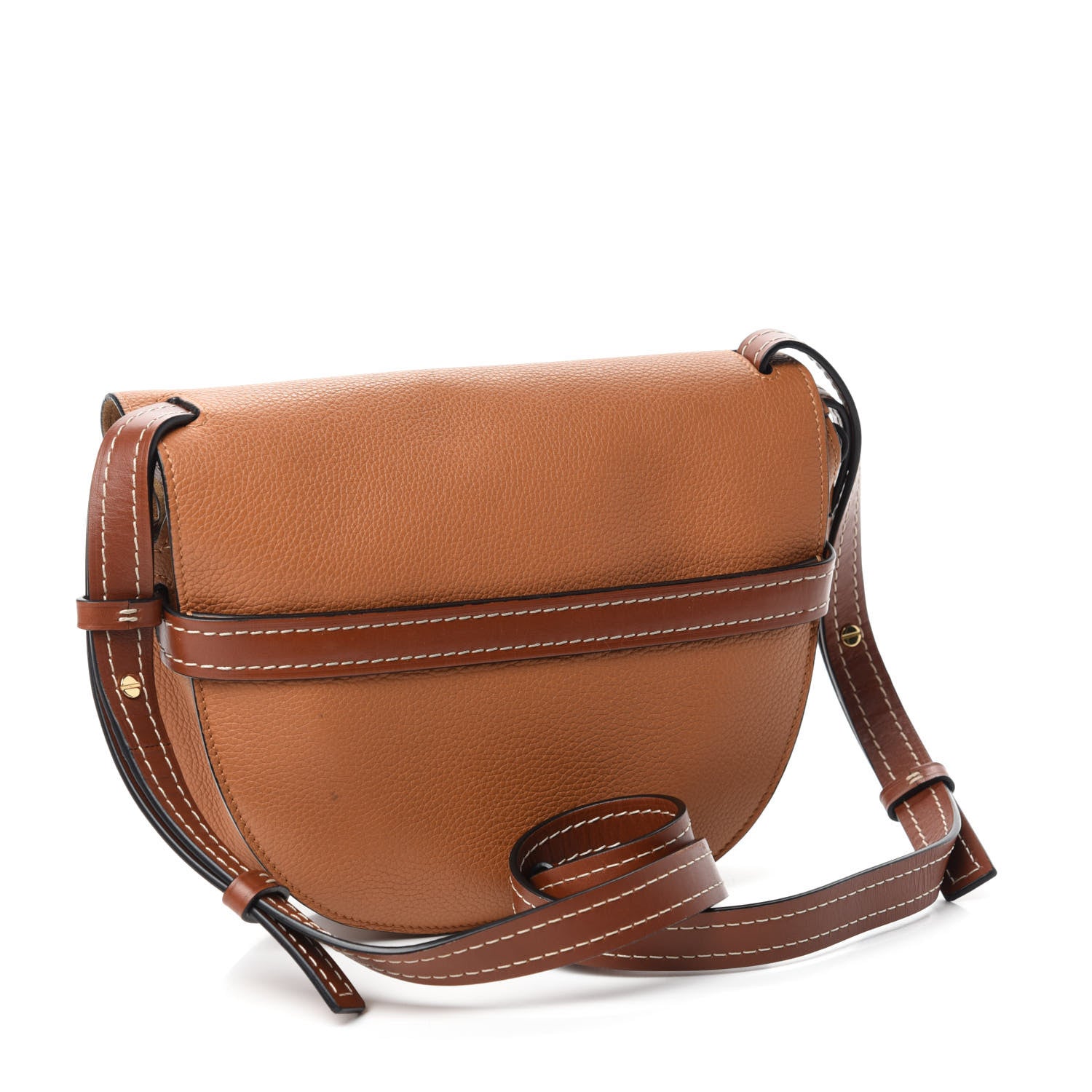 Loewe Grained Calfskin Small Gate Crossbody Bag Caramel Pecan 3 of 10