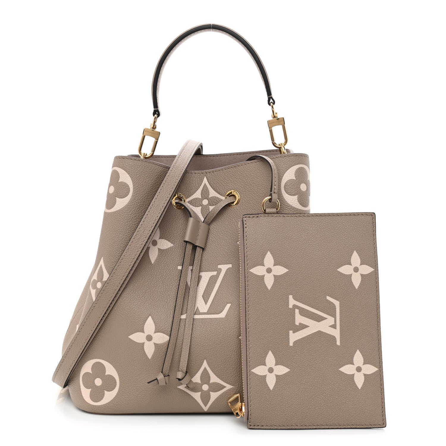 Louis Vuitton Empreinte Monogram Giant Neonoe MM Tourterelle Creme 1 of 11