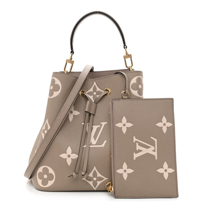 Louis Vuitton Empreinte Monogram Giant Neonoe MM Tourterelle Creme 1 of 11