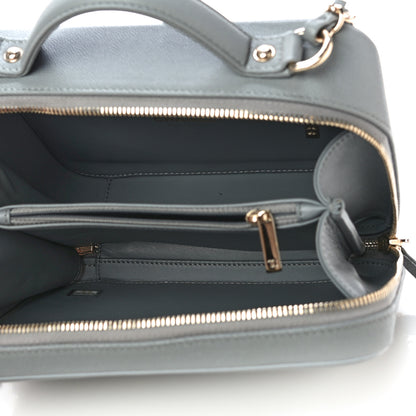 Chanel Caviar Quilted Medium CC Filigree Vanity Case Grey 5 of 10