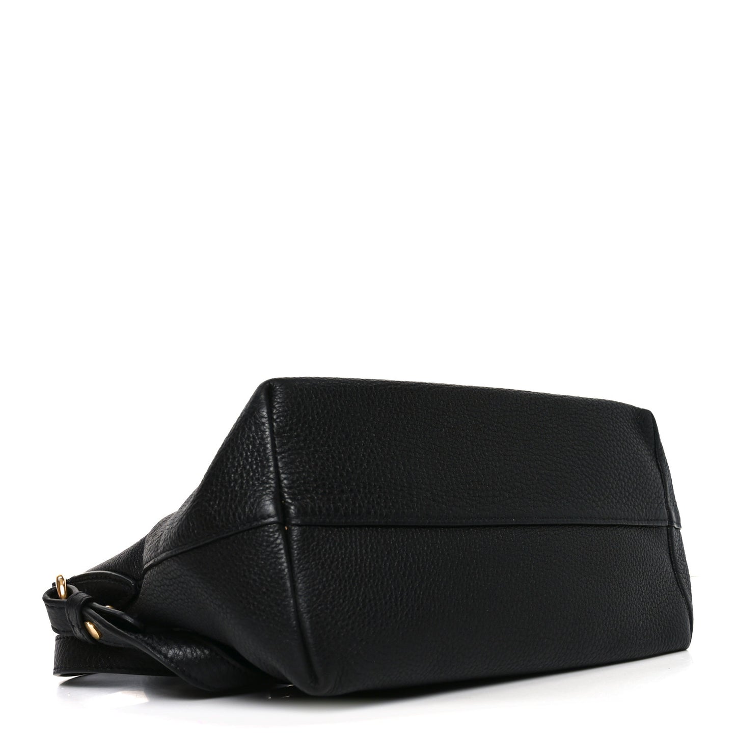 Vitello Daino Small Tote Black