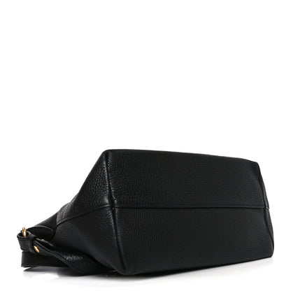 Prada Vitello Daino Small Tote Black 4 of 9